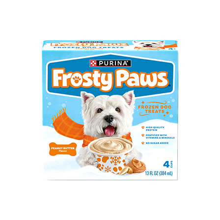 Peanut Butter Flavor Ice Cream for Dogs Frosty Paws