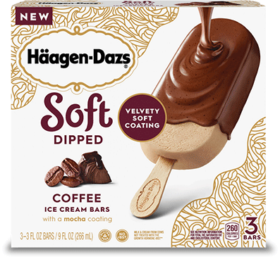 Haagen-Dazs soft dipped coffee ice cream bars