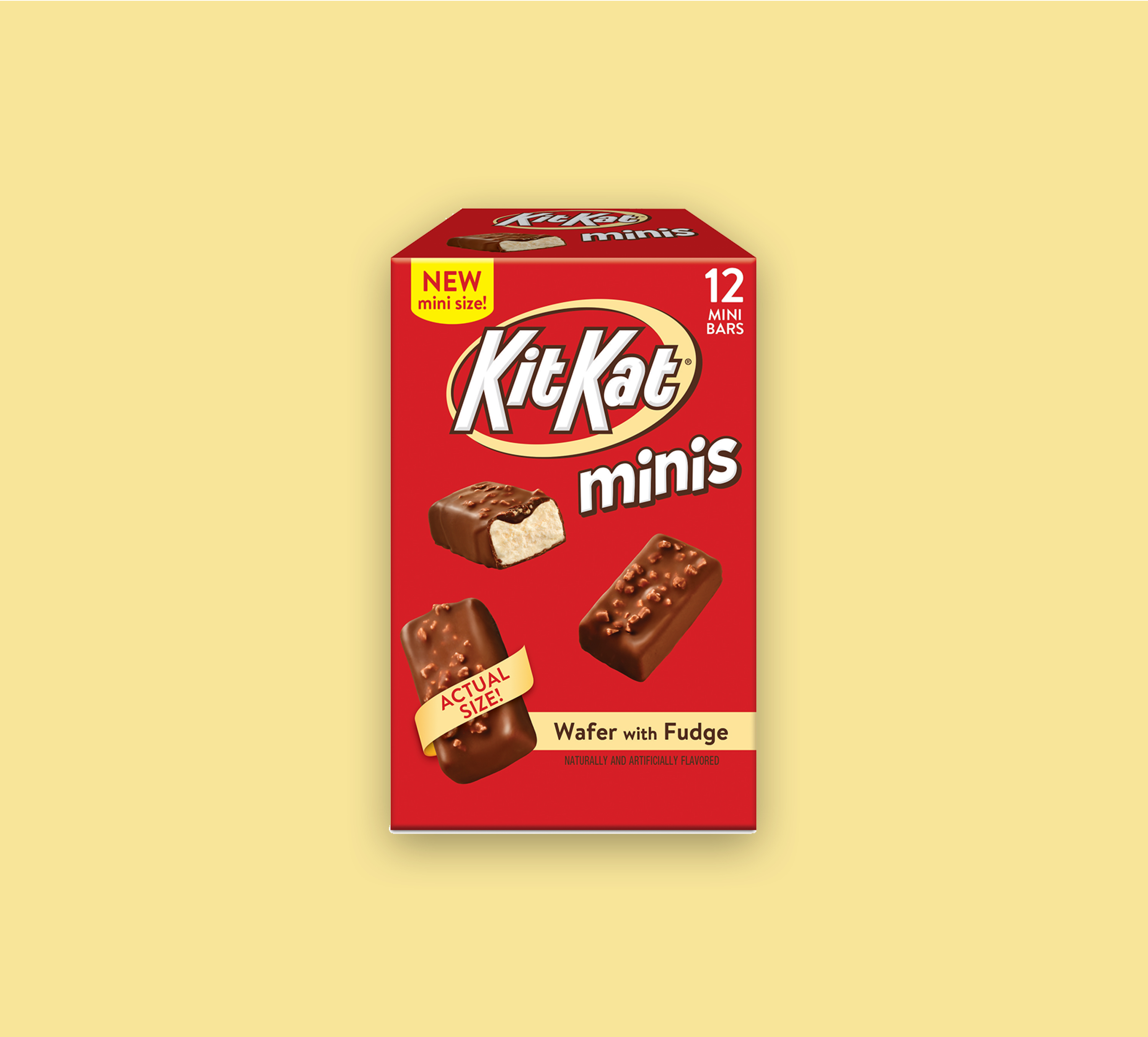 MINIS KIT KAT® MINI BARS Classic KIT KAT® wafer and chocolatey goodness in a bite-sized snack. Perfect for sharing or enjoying a little break