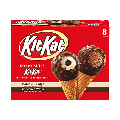 KitKat Ice Cream Cones Variety Pack with wafer and fudge and chocolate wafer Medium